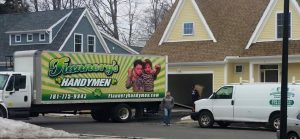 Flannery's moving truck prepared to help homeowners move