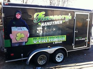 Flannery's U-fill trailer for temporary storage