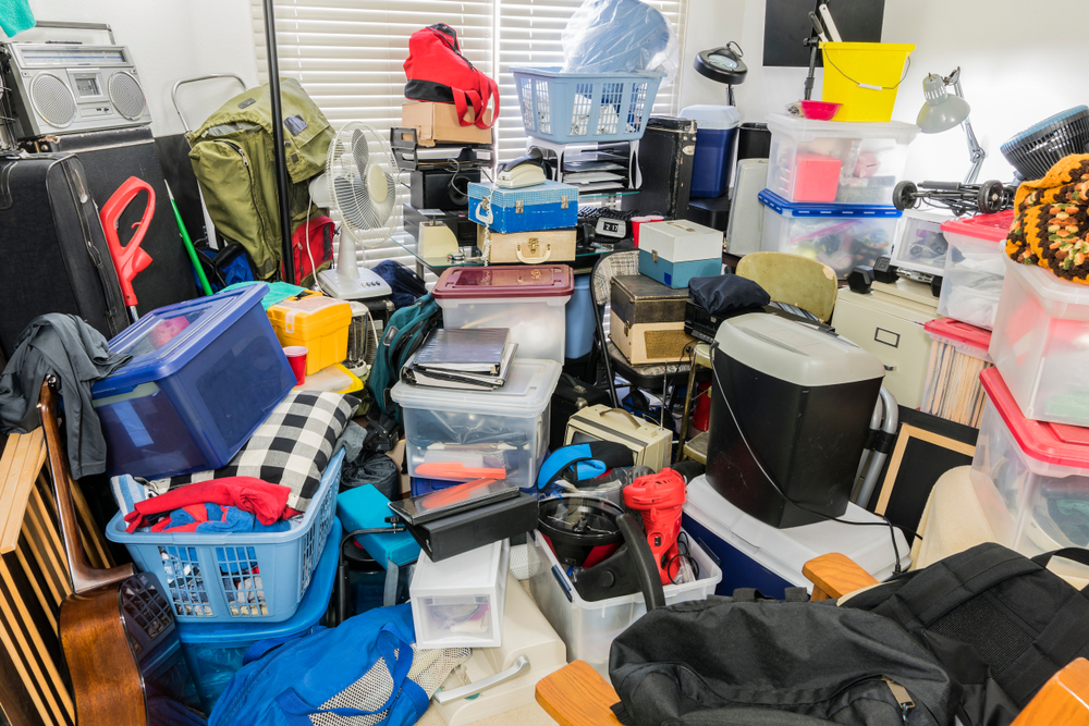 hoarder home with excessive items in it