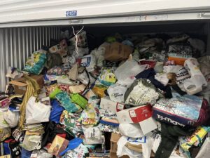 hoarding cleanout needed in a self-storage unit